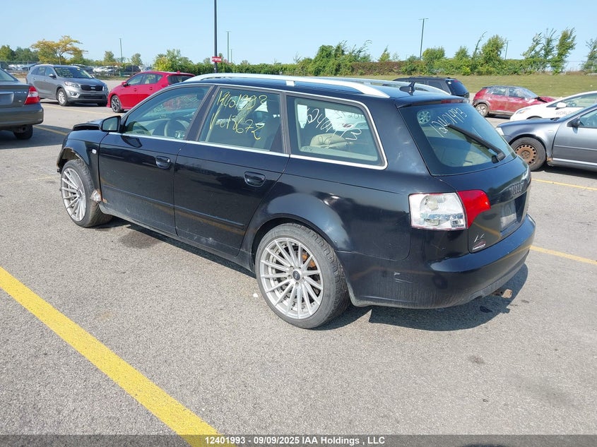 2008 Audi A4 2.0T Avant/2.0T Avant Progressiv/2.0T Avant Special Edition VIN: WAUKF58E68A018672 Lot: 12401993X