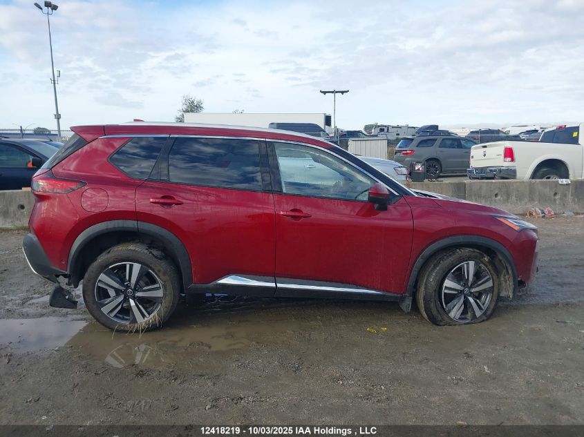 2021 Nissan Rogue Platinum VIN: JN8AT3DDXMW301912 Lot: 12418219
