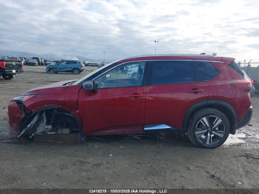 2021 Nissan Rogue Platinum VIN: JN8AT3DDXMW301912 Lot: 12418219