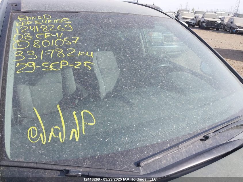 2008 Honda Cr-V Lx VIN: 5J6RE48378L801057 Lot: 12418269