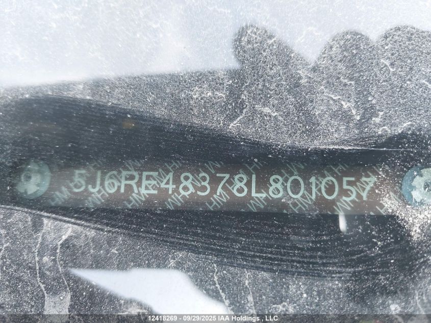 2008 Honda Cr-V Lx VIN: 5J6RE48378L801057 Lot: 12418269