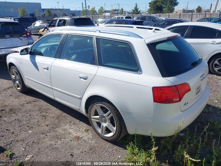 2007 Audi A4 2.0T Avant Quattro VIN: WAUKF78E87A021518 Lot: 12418360
