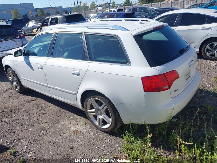 2007 Audi A4 2.0T Avant Quattro VIN: WAUKF78E87A021518 Lot: 12418360