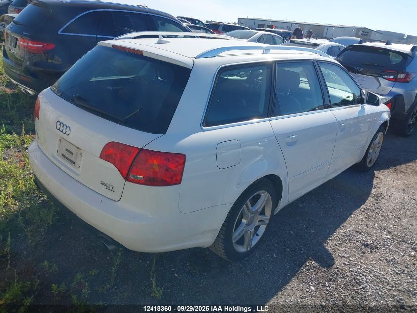 2007 Audi A4 2.0T Avant Quattro VIN: WAUKF78E87A021518 Lot: 12418360