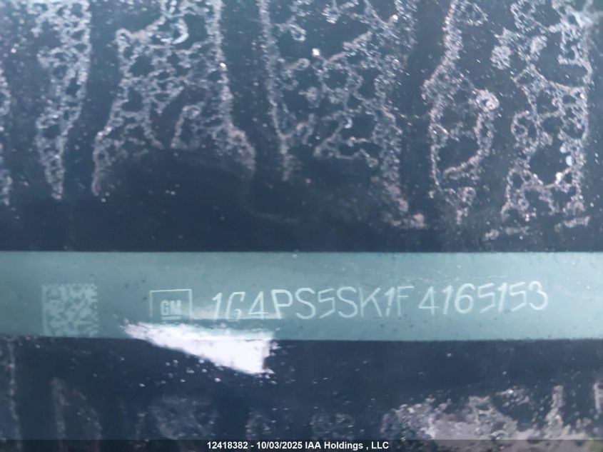 2015 Buick Verano VIN: 1G4PS5SK1F4165153 Lot: 12418382