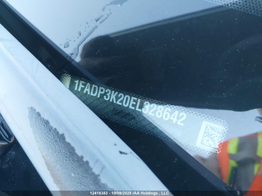 2014 Ford Focus Se VIN: 1FADP3K20EL328642 Lot: 12418383