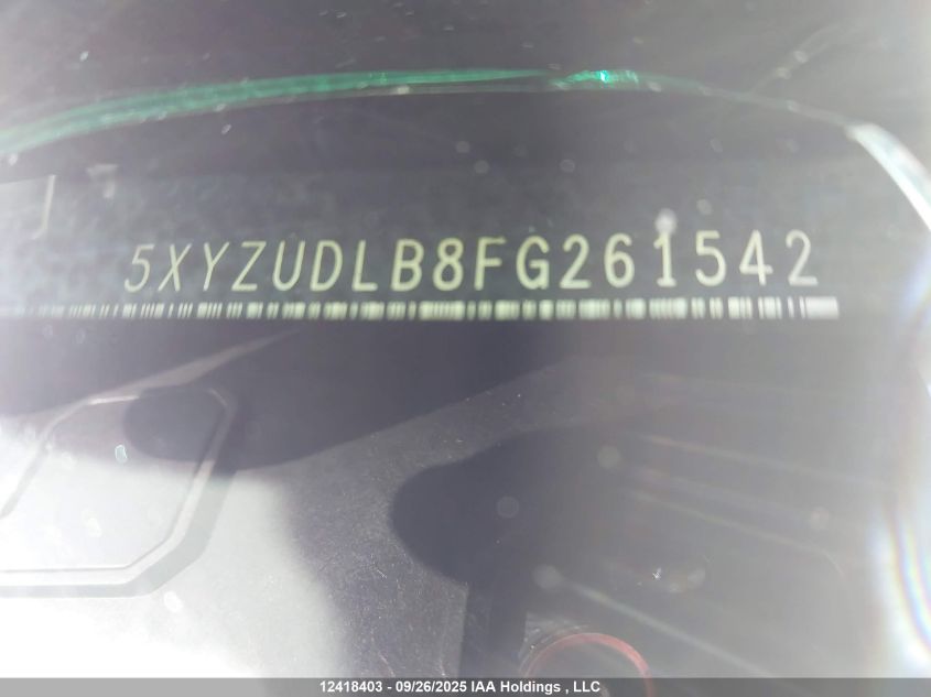 2015 Hyundai Santa Fe Sport 2.4 Luxury VIN: 5XYZUDLB8FG261542 Lot: 12418403