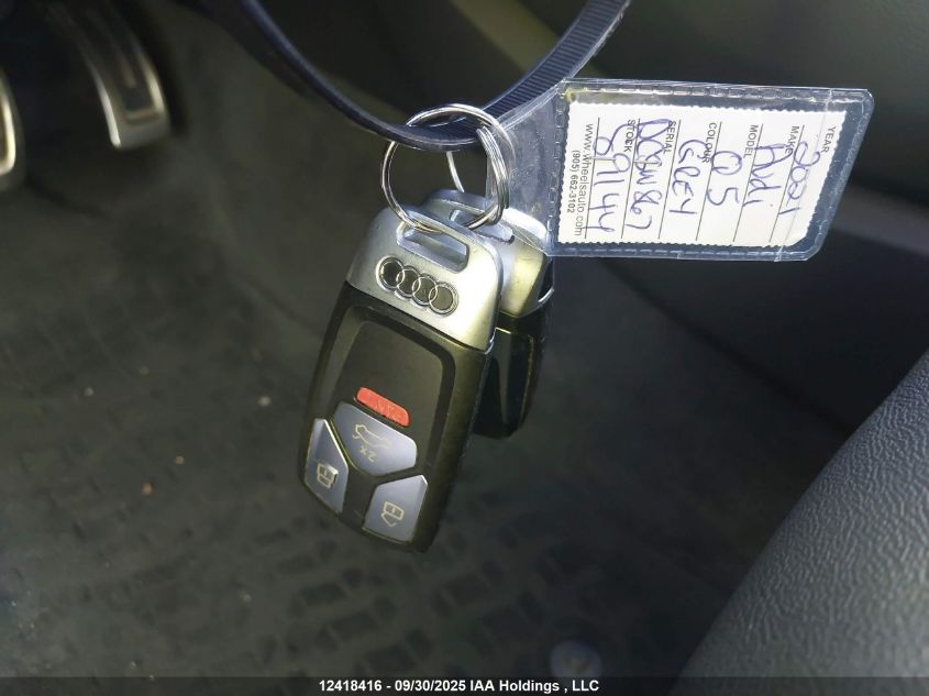 2021 Audi Q5 VIN: WA1FAAFY9M2066478 Lot: 12418416