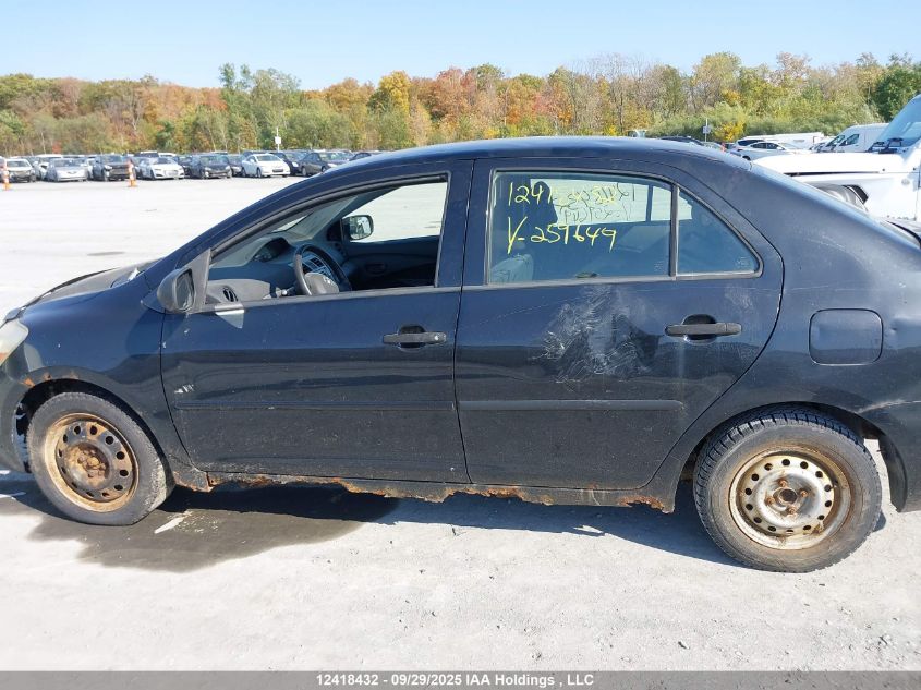 2008 Toyota Yaris VIN: JTDBT923781259649 Lot: 12418432