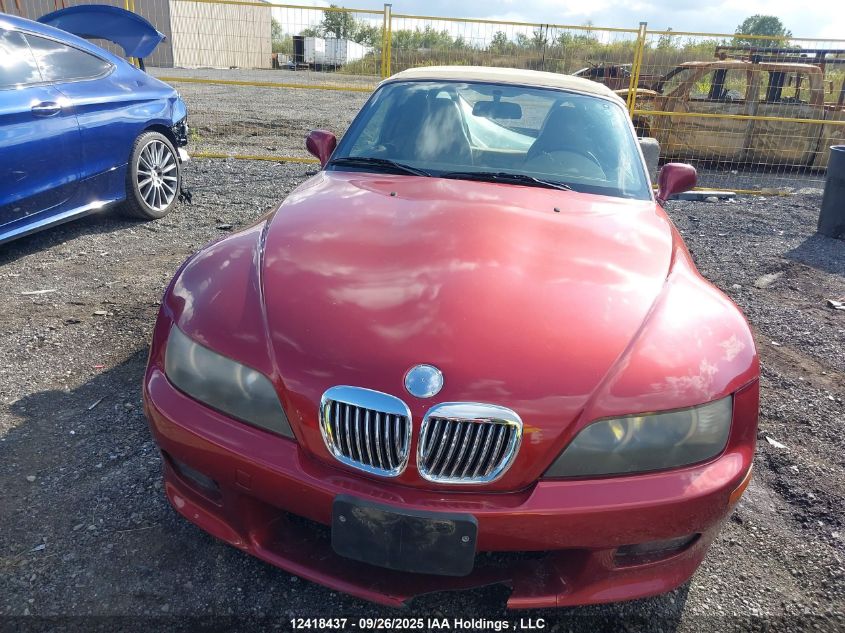 2000 BMW Z3 2.3 VIN: WBACH9348YLM91238 Lot: 12418437