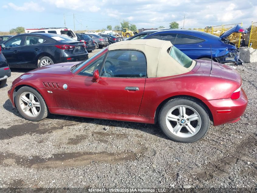 2000 BMW Z3 2.3 VIN: WBACH9348YLM91238 Lot: 12418437