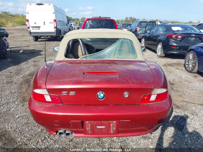 2000 BMW Z3 2.3 VIN: WBACH9348YLM91238 Lot: 12418437