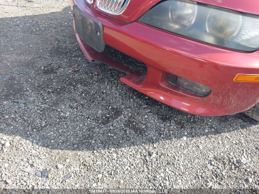 2000 BMW Z3 2.3 VIN: WBACH9348YLM91238 Lot: 12418437