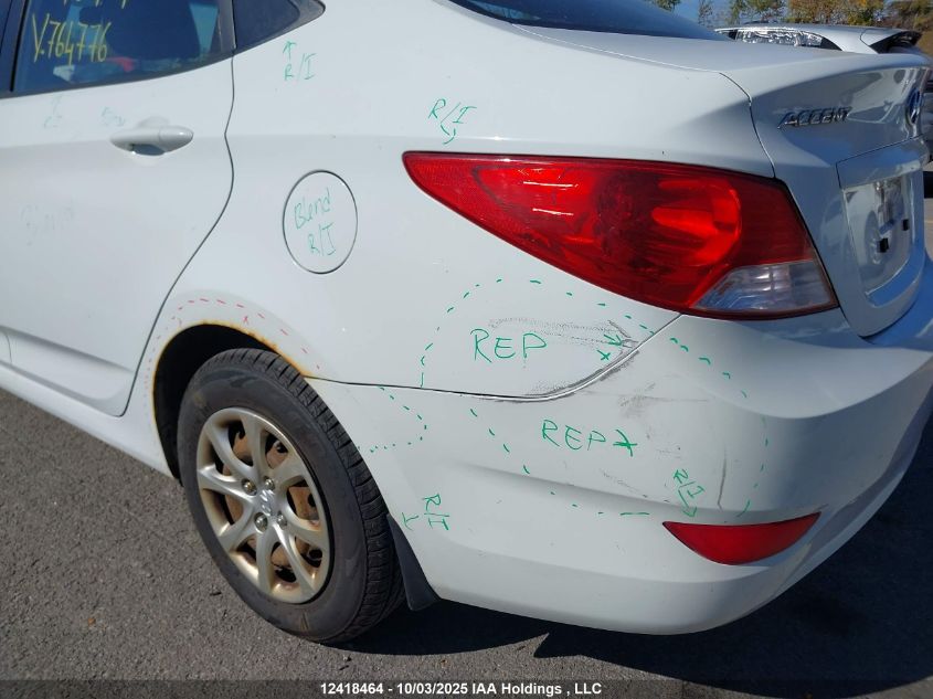 2014 Hyundai Accent VIN: KMHCT4AE8EU764776 Lot: 12418464