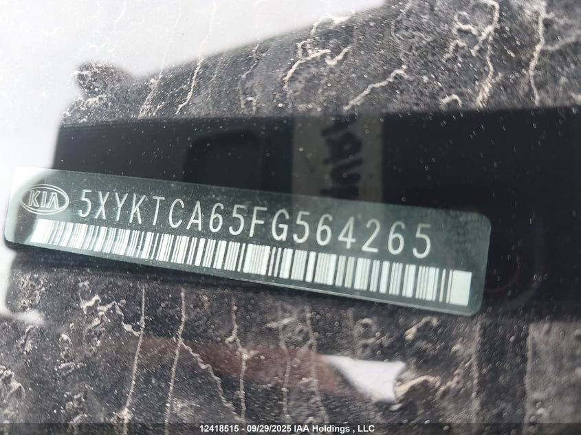 5XYKTCA65FG564265 2015 KIA SORENTO photo no. 9