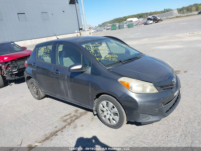 2012 Toyota Yaris Le VIN: JTDKTUD31CD518076 Lot: 12407076X