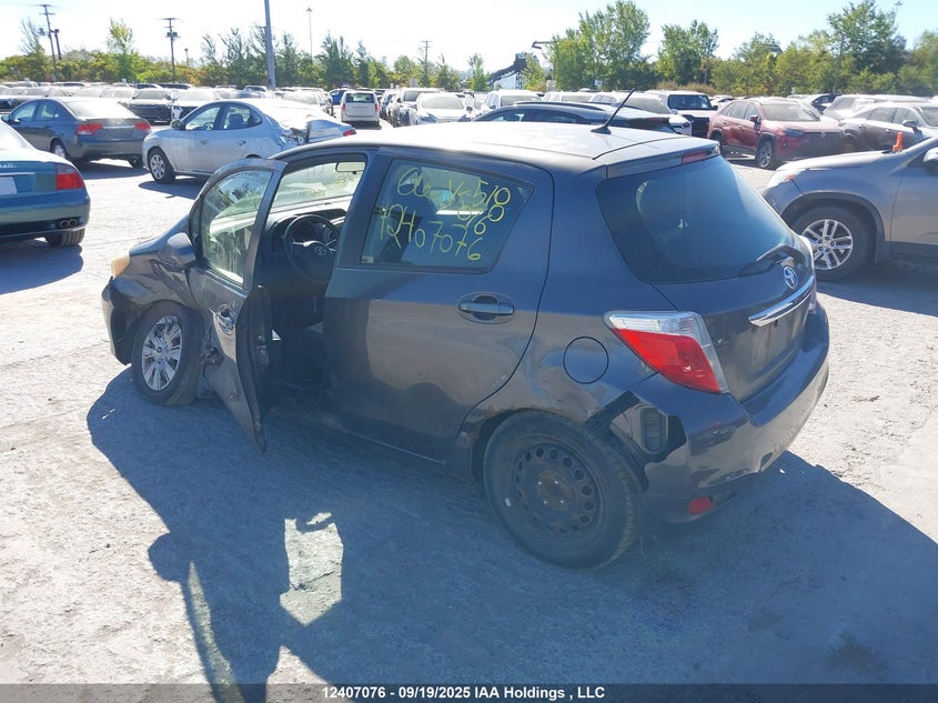 2012 Toyota Yaris Le VIN: JTDKTUD31CD518076 Lot: 12407076X