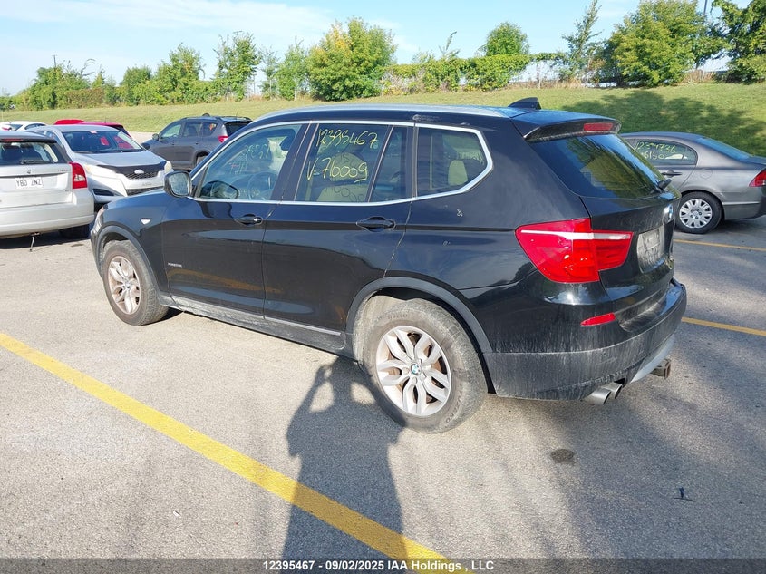 2011 BMW X3 xDrive28I VIN: 5UXWX5C52BL710009 Lot: 12395467X