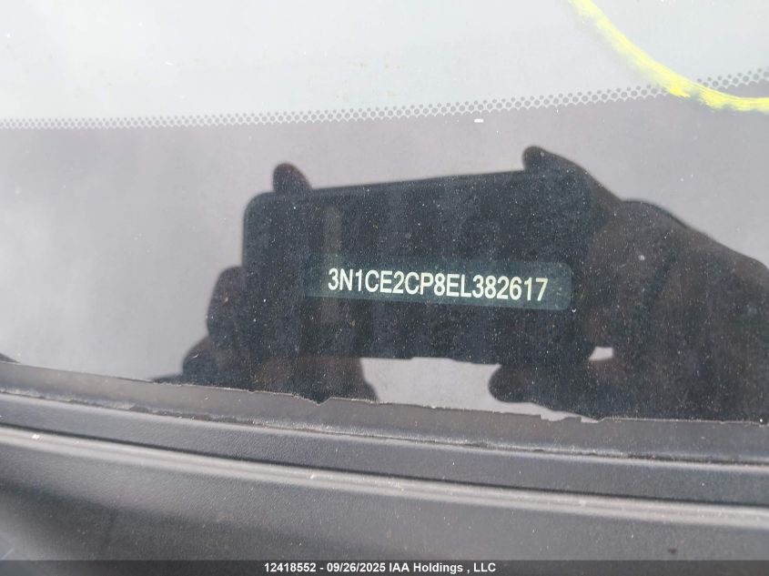 2014 Nissan Versa VIN: 3N1CE2CP8EL382617 Lot: 12418552