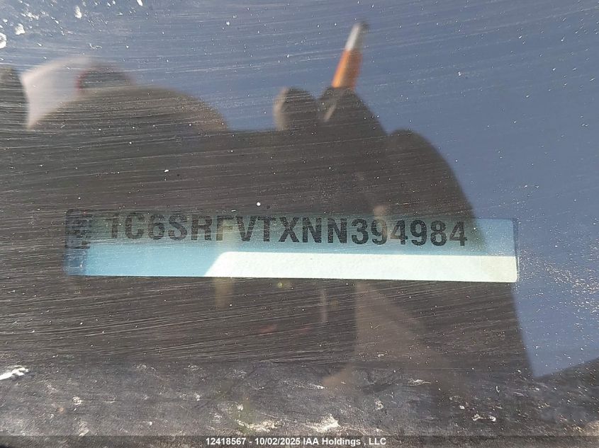 2022 Ram 1500 Sport VIN: 1C6SRFVTXNN394984 Lot: 12418567