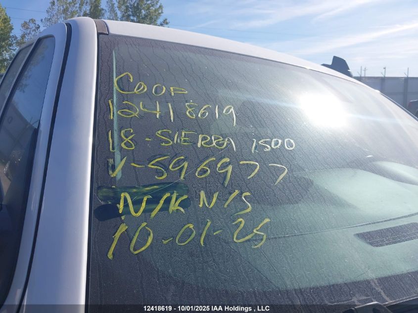 2018 GMC Sierra 1500 Sle VIN: 3GTU2MEC8JG596977 Lot: 12418619