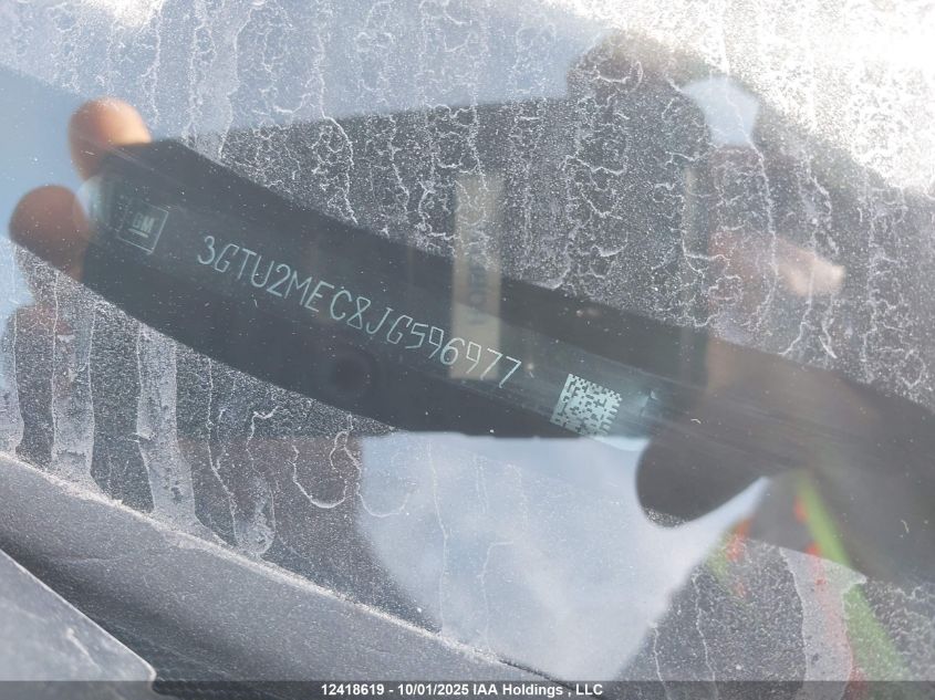 2018 GMC Sierra 1500 Sle VIN: 3GTU2MEC8JG596977 Lot: 12418619
