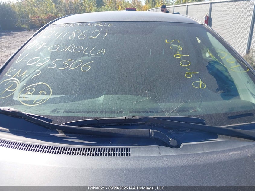 2009 Toyota Corolla S/Le/Xle VIN: 2T1BU40E89C025506 Lot: 12418621