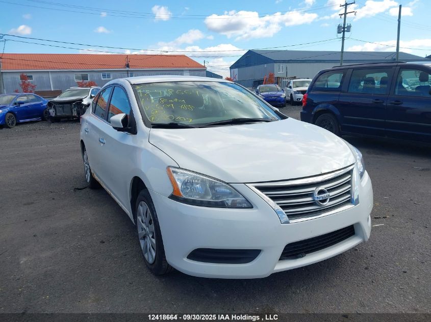 2014 Nissan Sentra S/Sv/Sr/Sl VIN: 3N1AB7APXEL609788 Lot: 12418664