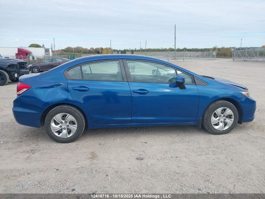 2013 Honda Civic Lx VIN: 2HGFB2F49DH028330 Lot: 12418716
