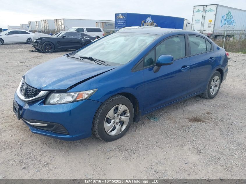 2013 Honda Civic Lx VIN: 2HGFB2F49DH028330 Lot: 12418716