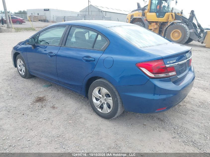 2013 Honda Civic Lx VIN: 2HGFB2F49DH028330 Lot: 12418716