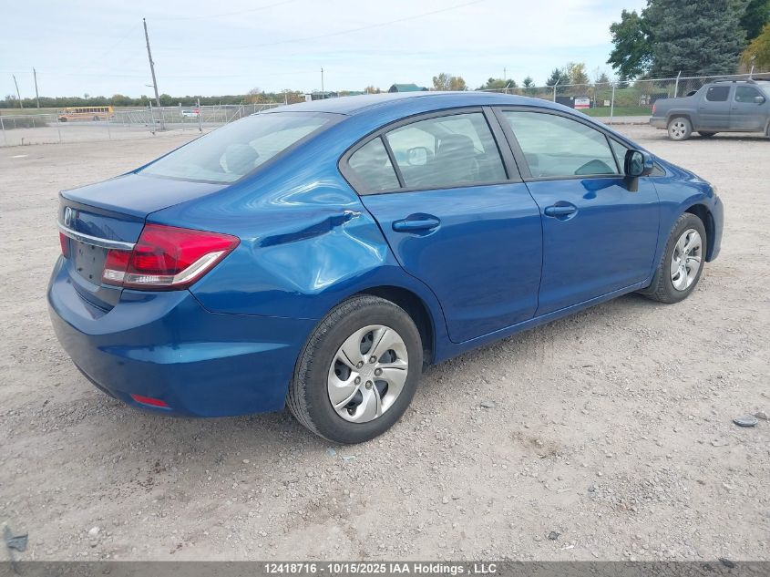 2013 Honda Civic Lx VIN: 2HGFB2F49DH028330 Lot: 12418716