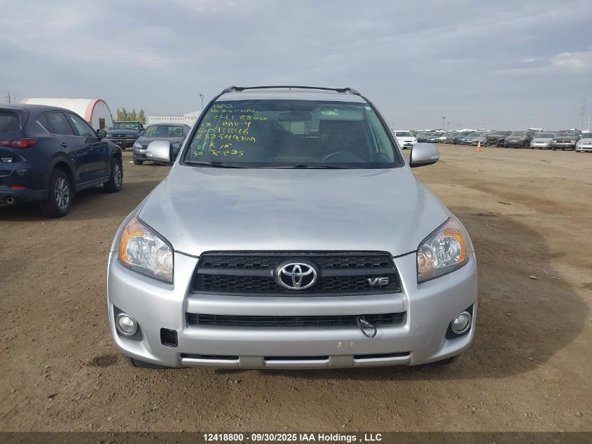 2012 Toyota Rav4 Sport VIN: 2T3RK4DV5CW091846 Lot: 12418800