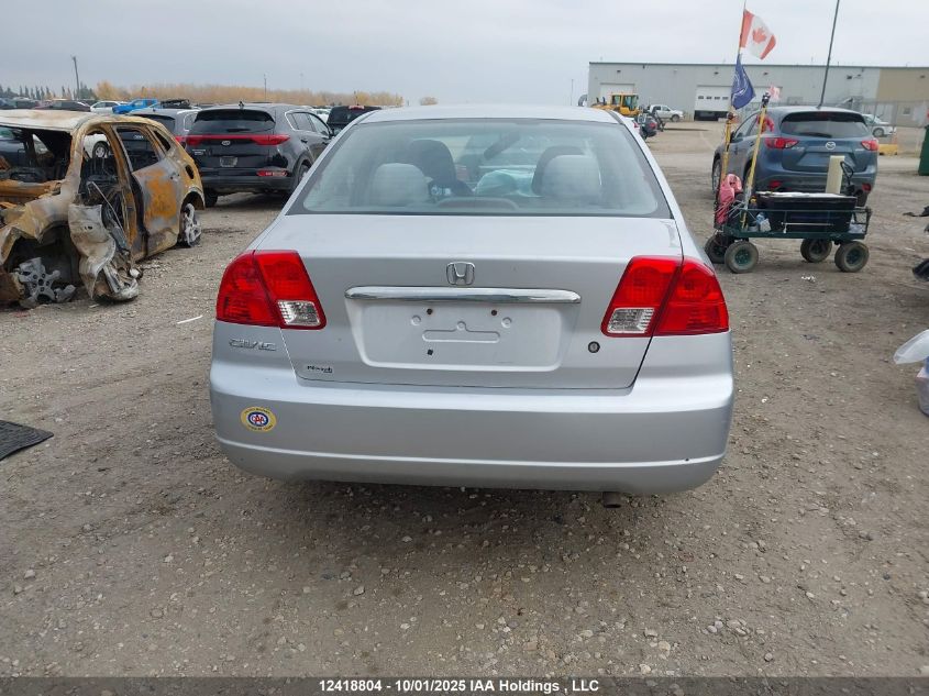 2003 Honda Civic Lx VIN: 2HGES16643H946167 Lot: 12418804