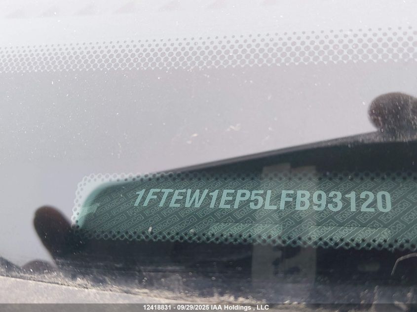 2020 Ford F-150 Xlt VIN: 1FTEW1EP5LFB93120 Lot: 12418831