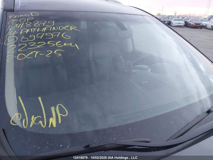 2014 Nissan Pathfinder Platinum/S/Sl/Sv VIN: 5N1AR2MM5EC697976 Lot: 12418879