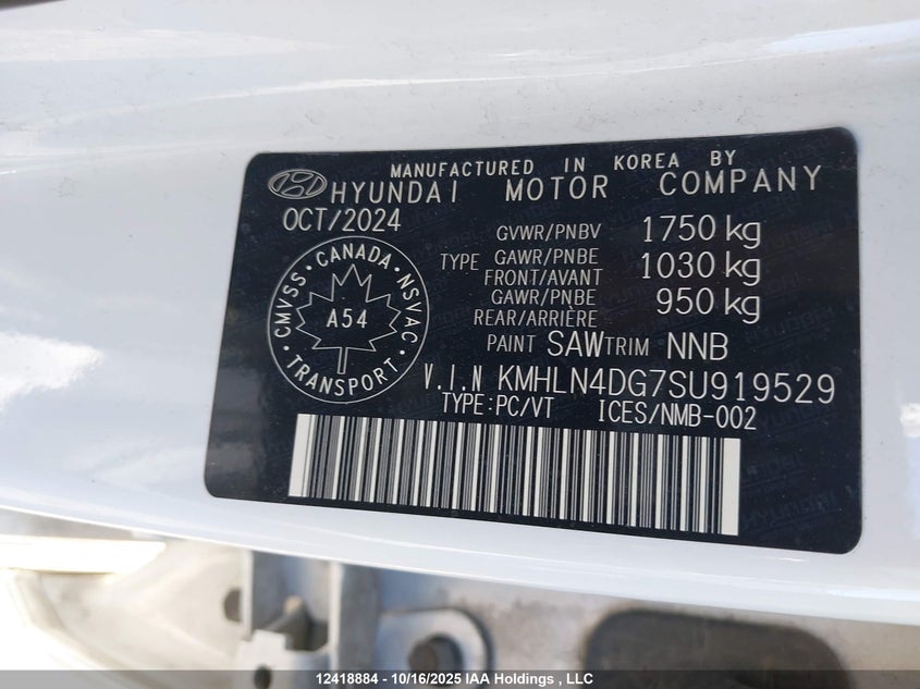 KMHLN4DG7SU919529 2025 HYUNDAI ELANTRA photo no. 9