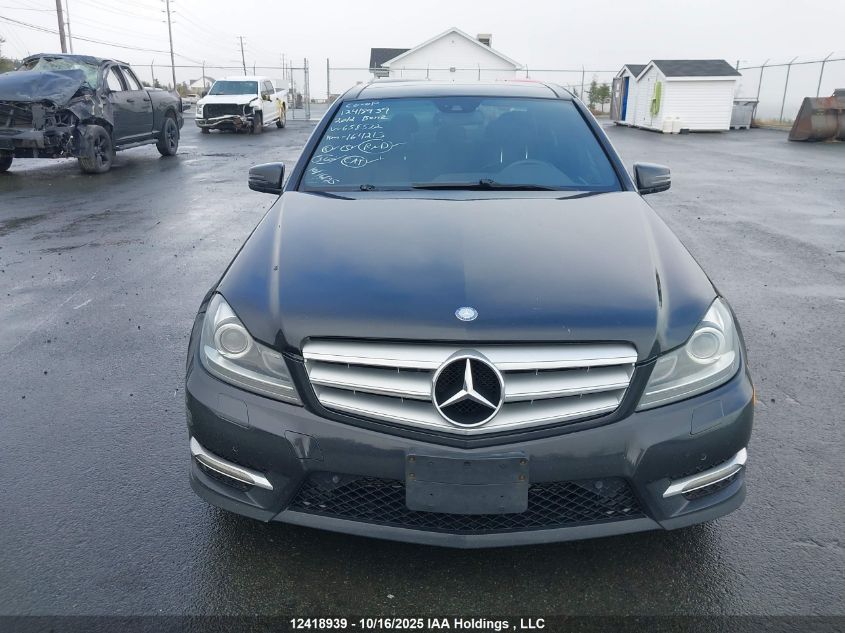 2012 Mercedes-Benz C 350 4Matic VIN: WDDGF8JB8CA658522 Lot: 12418939
