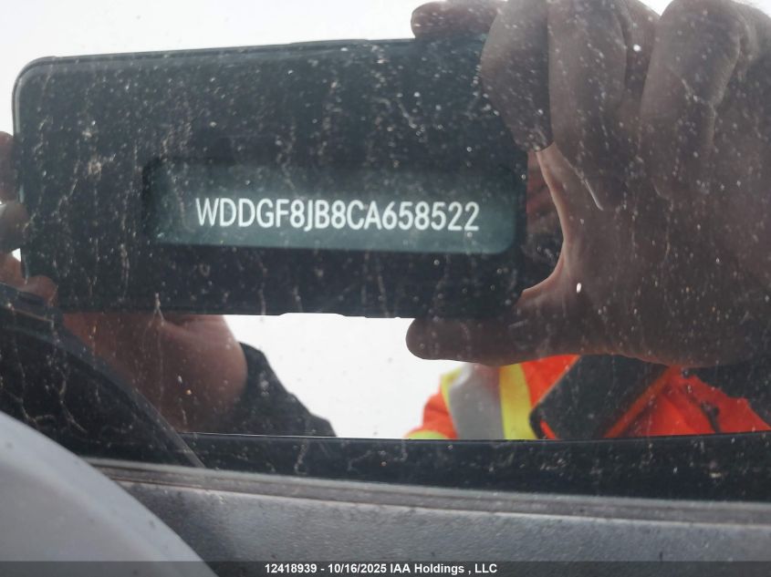 2012 Mercedes-Benz C 350 4Matic VIN: WDDGF8JB8CA658522 Lot: 12418939