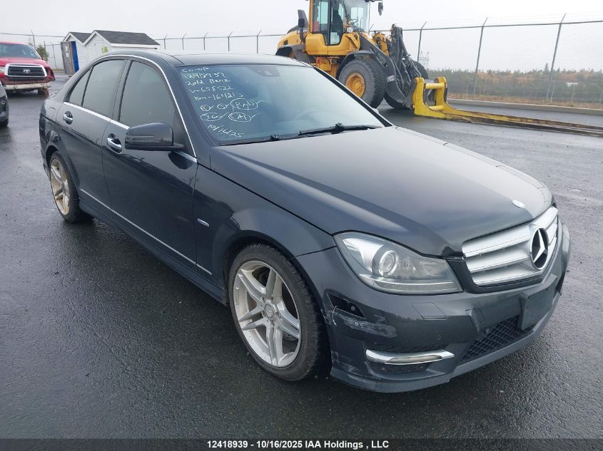 2012 Mercedes-Benz C 350 4Matic VIN: WDDGF8JB8CA658522 Lot: 12418939