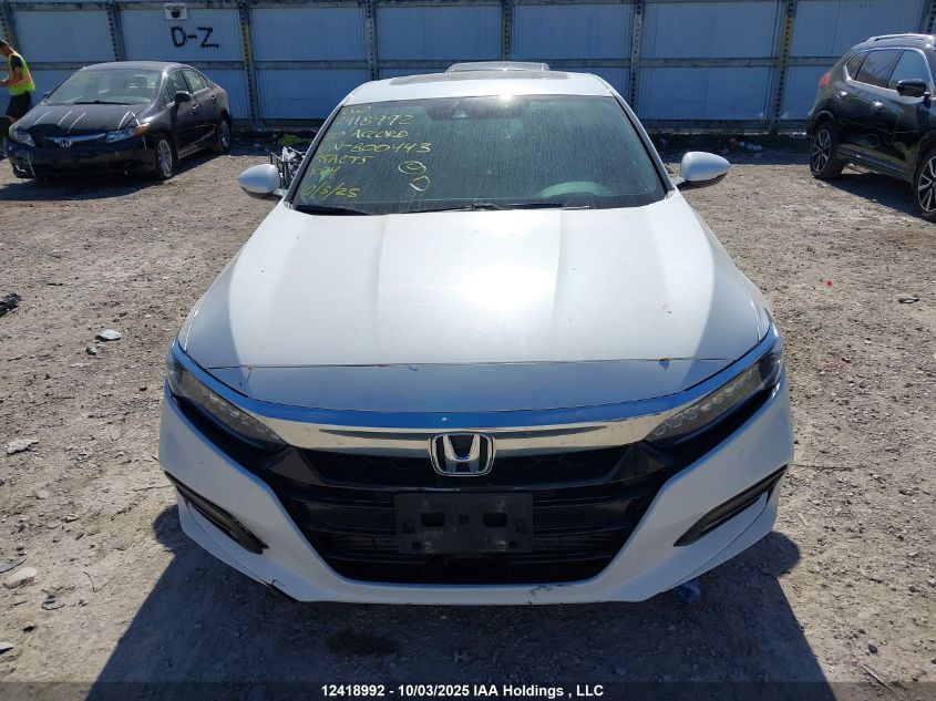 2020 Honda Accord Touring 2.0T VIN: 1HGCV2F90LA800443 Lot: 12418992