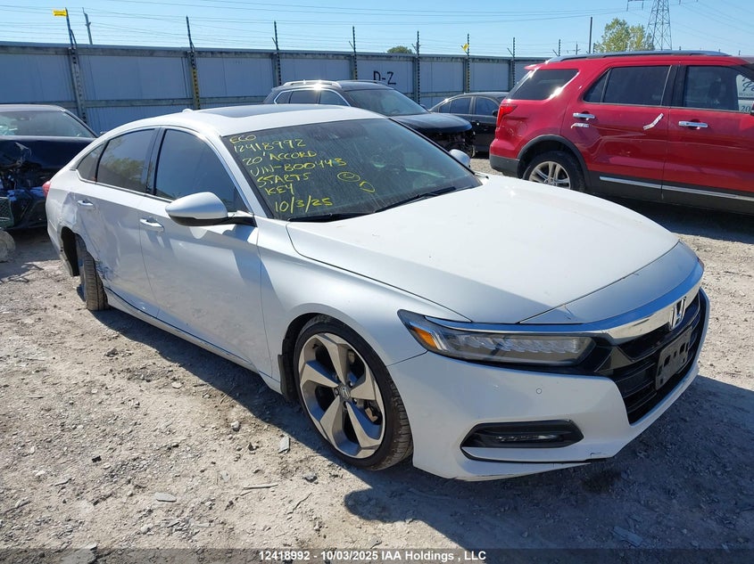 1HGCV2F90LA800443 2020 Honda Accord Touring 2.0T auction photo 1