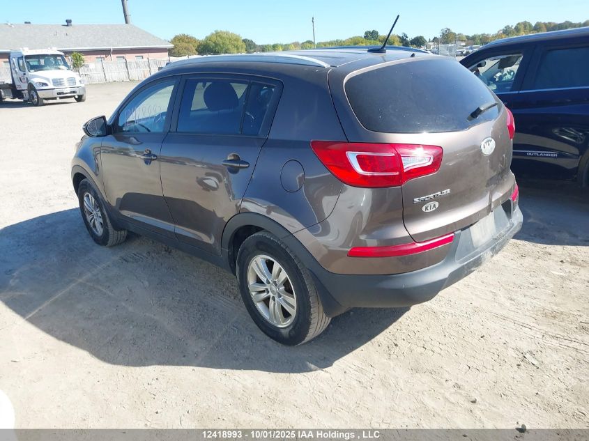 2013 Kia Sportage Lx VIN: KNDPB3A20D7370159 Lot: 12418993