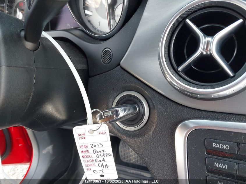 2015 Mercedes-Benz Gla 250 4Matic VIN: WDCTG4GB7FJ103775 Lot: 12419063