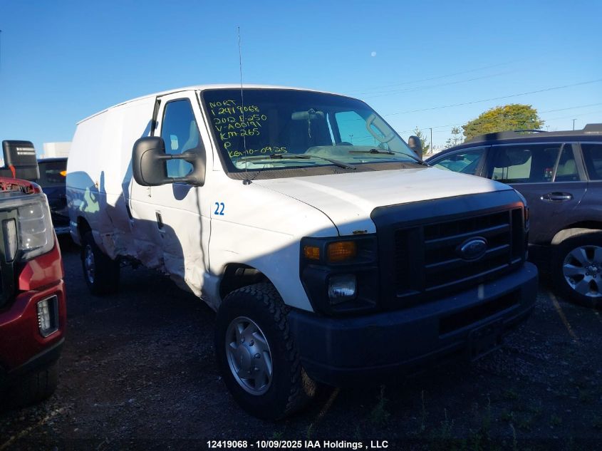 2012 Ford E-250 Commercial VIN: 1FTNE2EW2CDA00191 Lot: 12419068