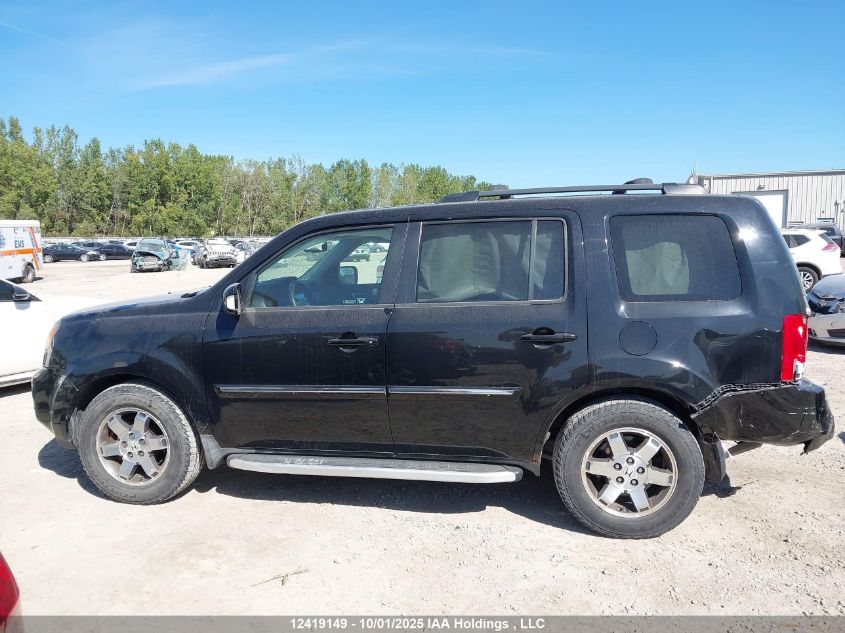 2009 Honda Pilot Touring VIN: 5FNYF48969B500836 Lot: 12419149