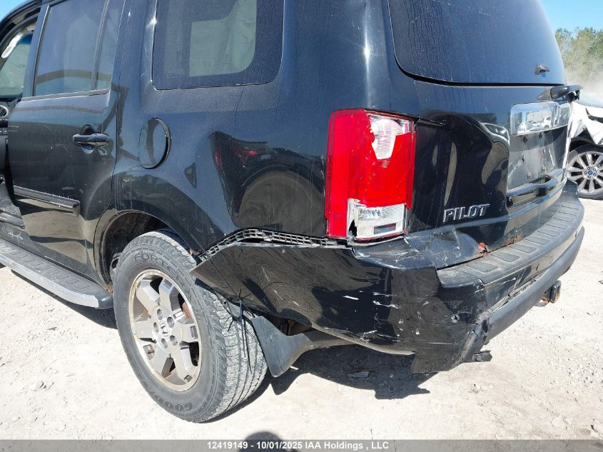 2009 Honda Pilot Touring VIN: 5FNYF48969B500836 Lot: 12419149