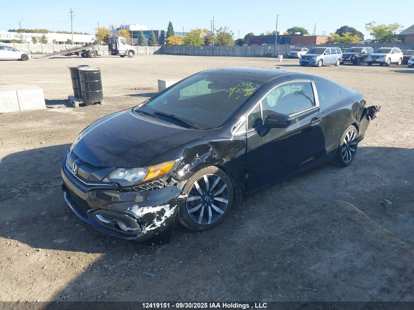 2015 Honda Civic Ex-L Navi VIN: 2HGFG3B97FH004149 Lot: 12419151