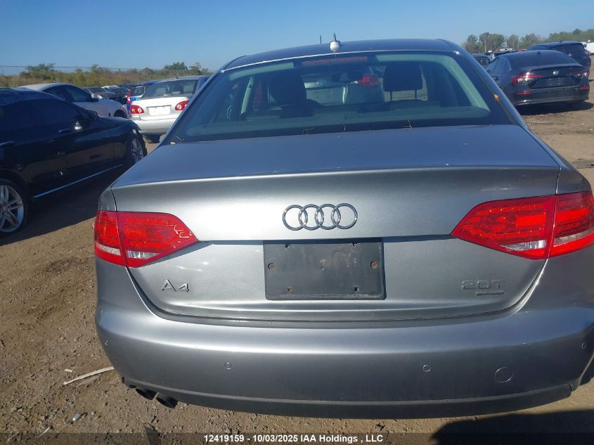 2010 Audi A4 Premium Plus VIN: WAUFFCFLXAN003176 Lot: 12419159