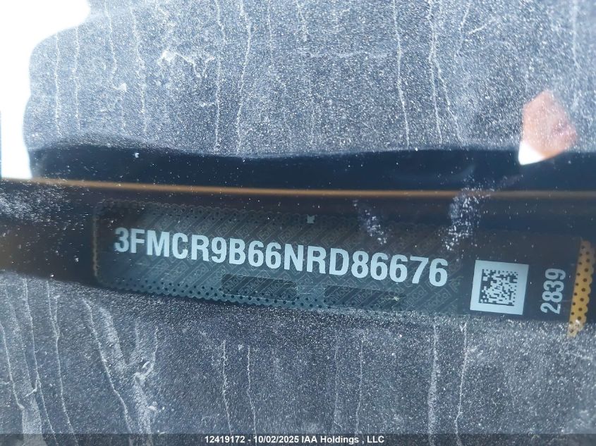 2022 Ford Bronco Sport Big Bend VIN: 3FMCR9B66NRD86676 Lot: 12419172